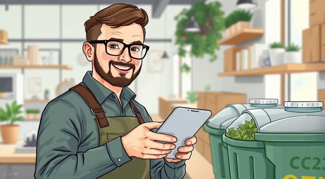 Как сократить выбросы CO₂ в кафе — умная сортировка мусора
