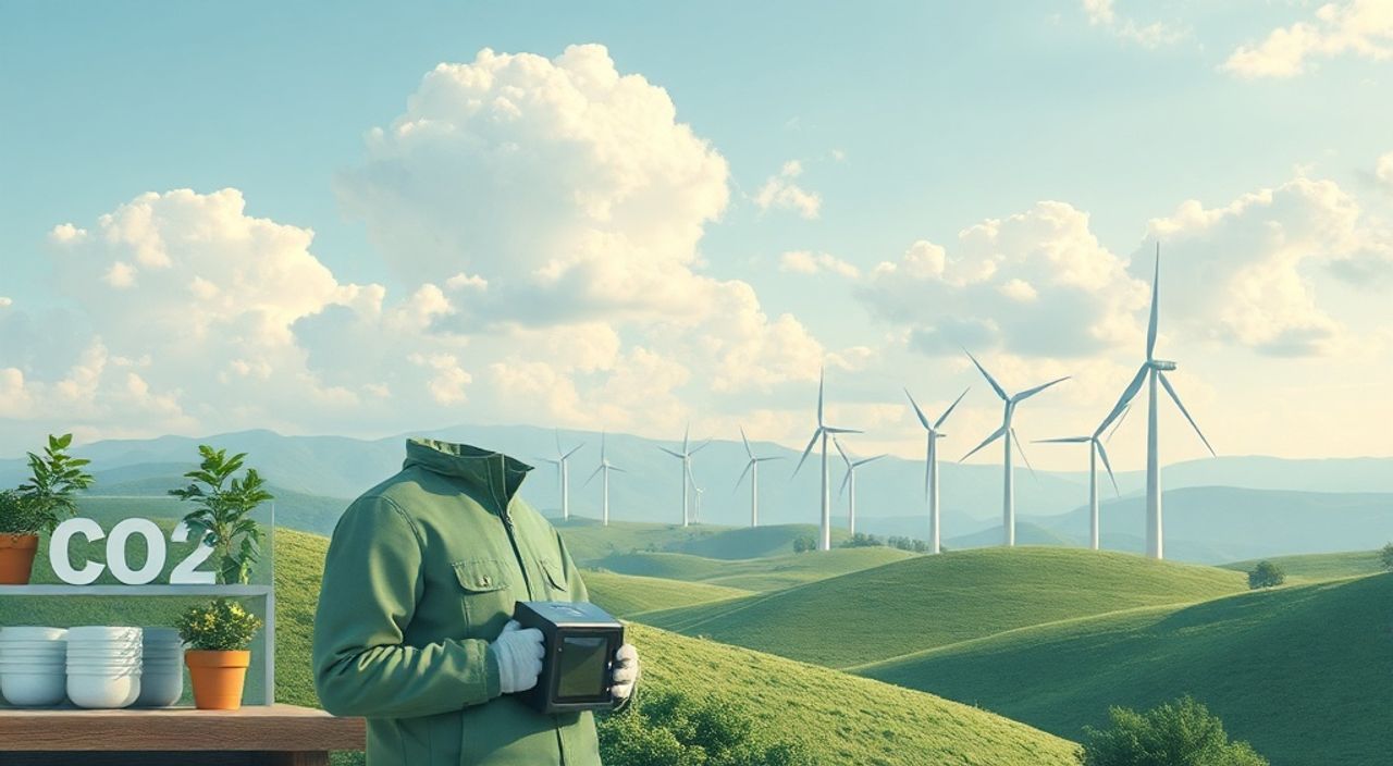 Как сократить выбросы CO₂ в магазине — ветроэнергетика