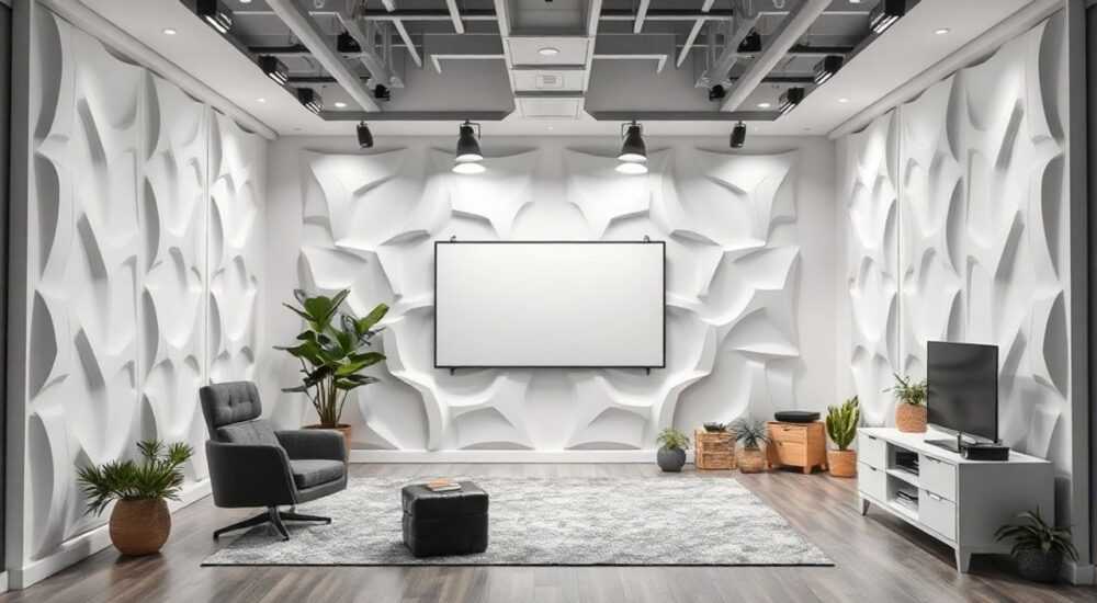 Как создать современного студии 20 м² с 3d‑панелями