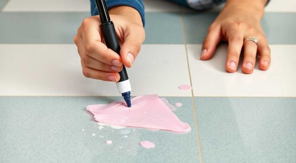 Как убрать маркер с линолеума