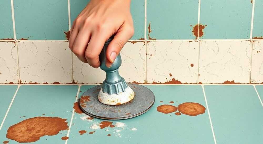 Как убрать ржавчину с линолеума