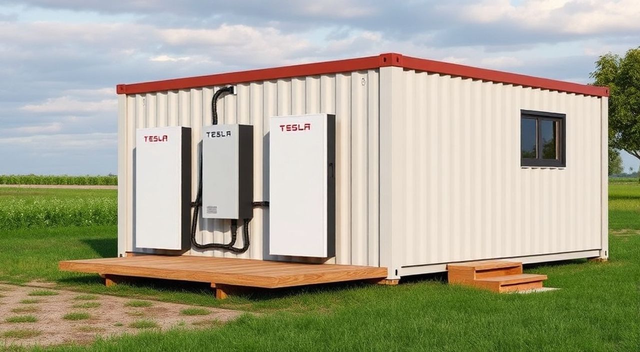 Как установить аккумулятор Tesla Powerwall в дом-контейнер 40ft — 15 советов