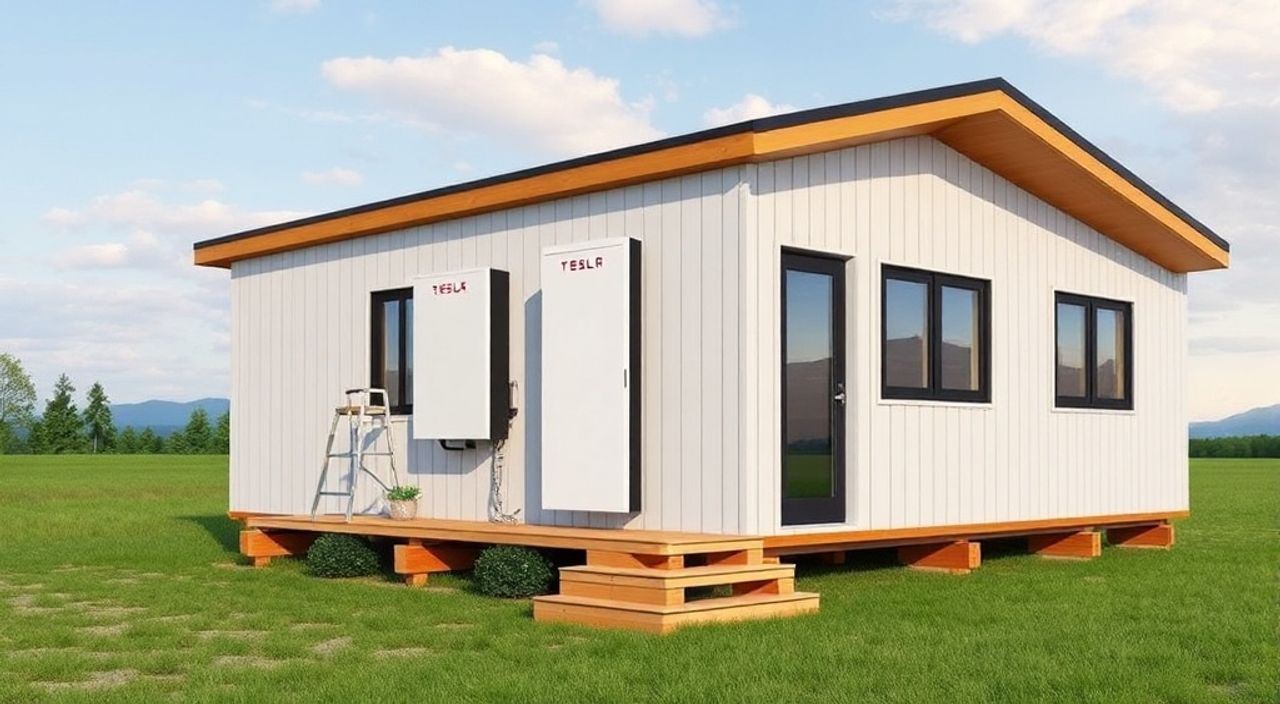 Как установить аккумулятор Tesla Powerwall в дом-модуль на полозьях — 10 советов