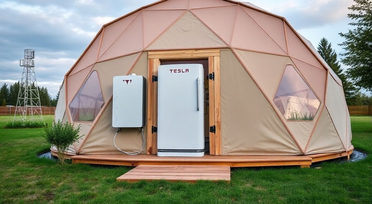 Как установить аккумулятор Tesla Powerwall в Glamping dome — 10 советов