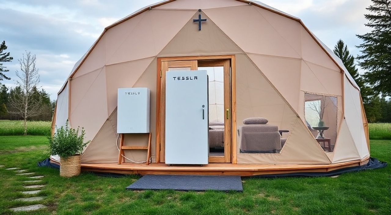 Как установить аккумулятор Tesla Powerwall в Glamping dome — 15 советов