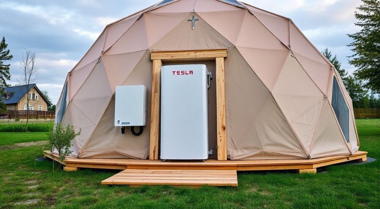 Как установить аккумулятор Tesla Powerwall в Glamping dome — 5 советов
