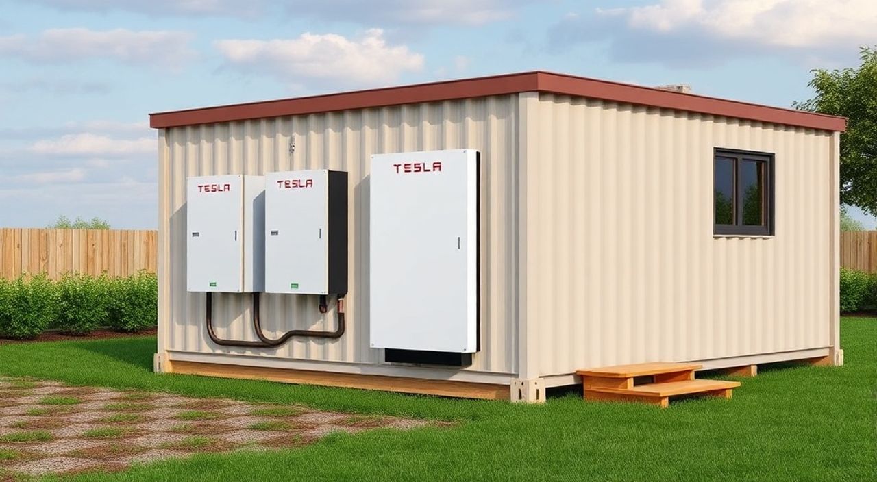 Как установить аккумулятор Tesla Powerwall в контейнер-хаус — 10 советов
