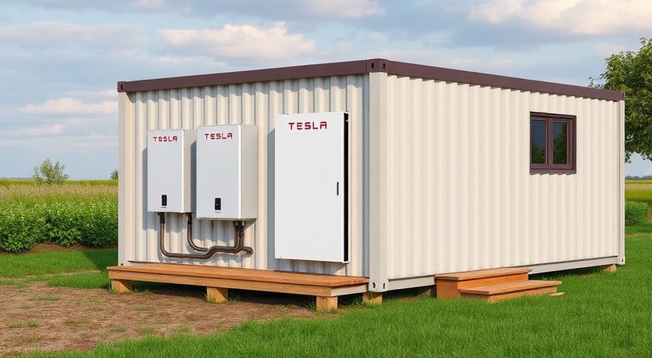 Как установить аккумулятор Tesla Powerwall в контейнер-хаус — 5 советов