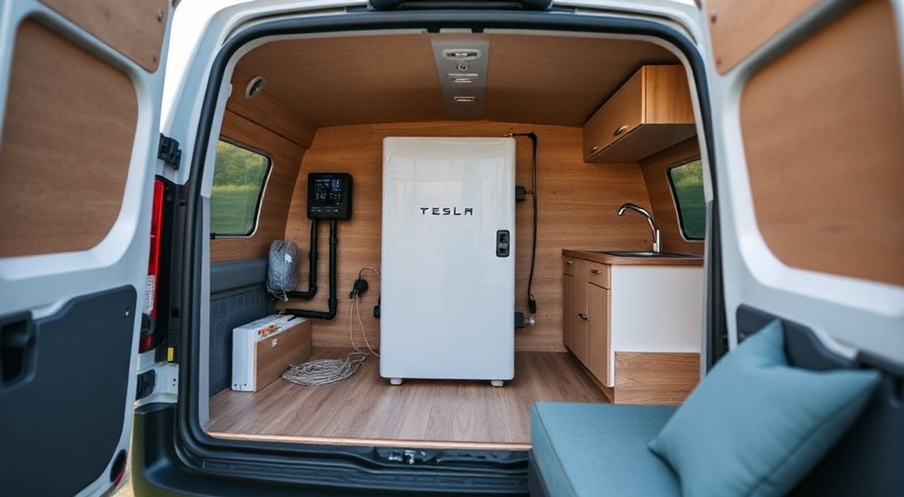 Как установить аккумулятор Tesla Powerwall в жилой фургон — 10 советов