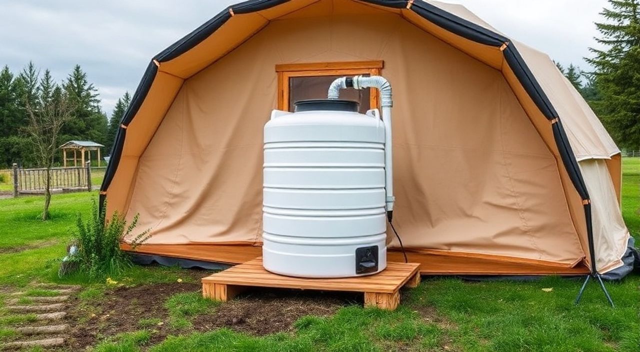 Как установить бак дождевой воды в Glamping dome — 10 советов
