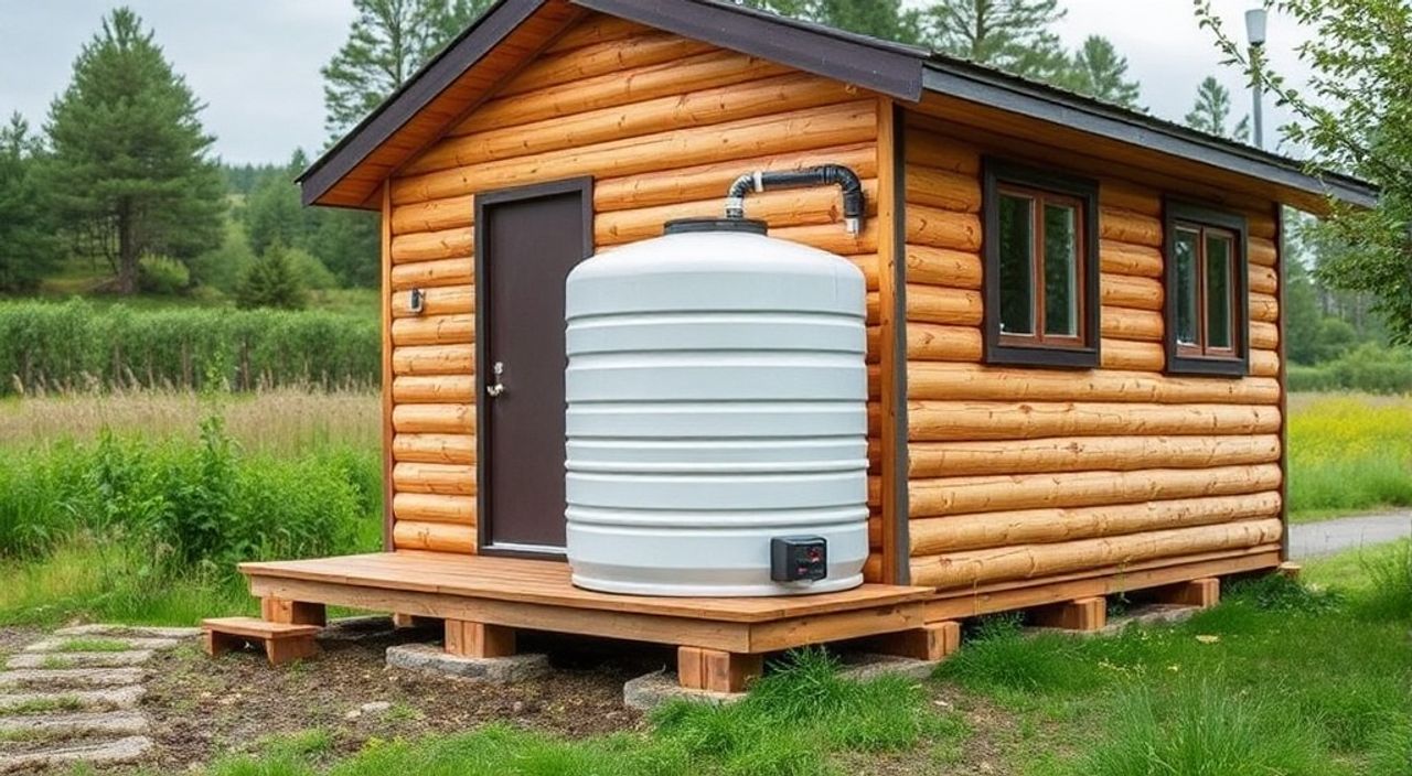 Как установить бак дождевой воды в off-grid tiny-house — 10 советов
