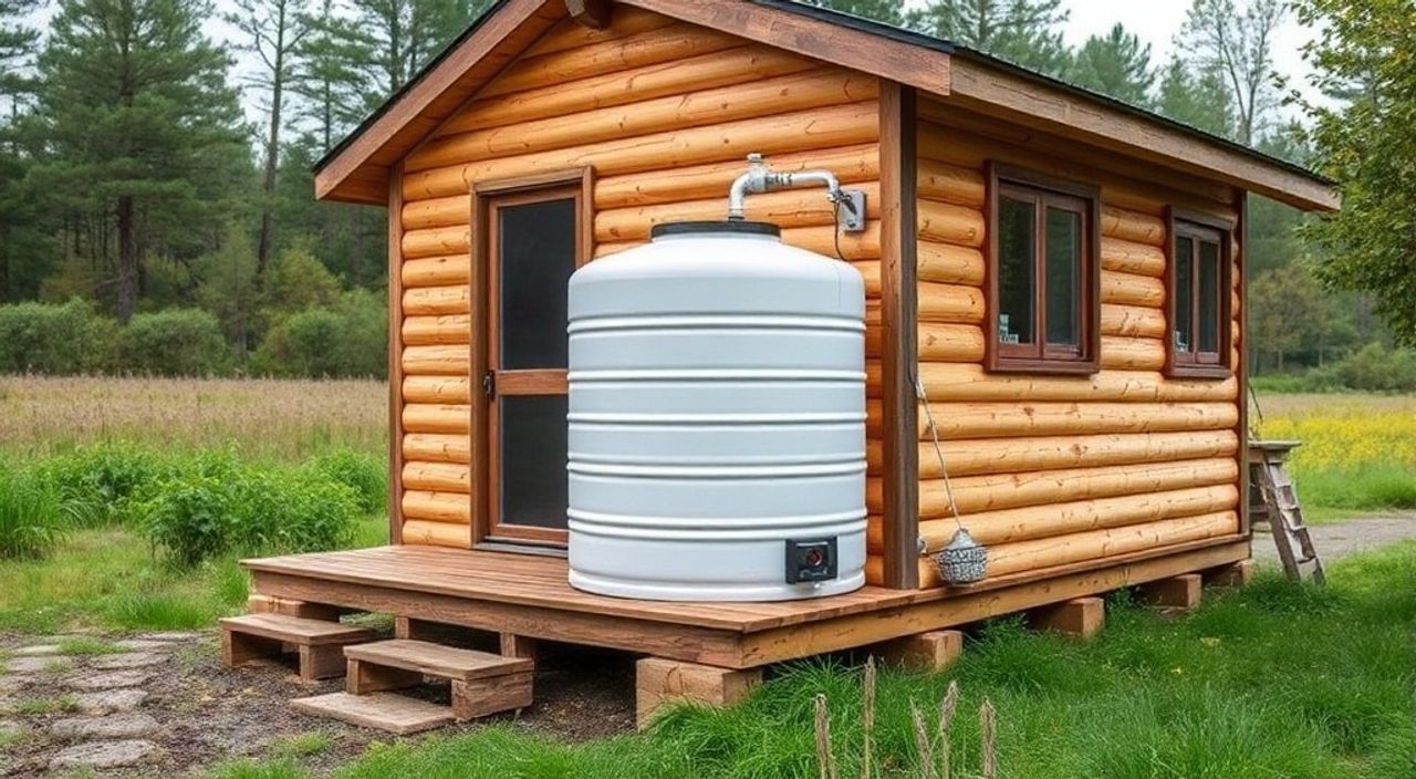 Как установить бак дождевой воды в off-grid tiny-house — 15 советов