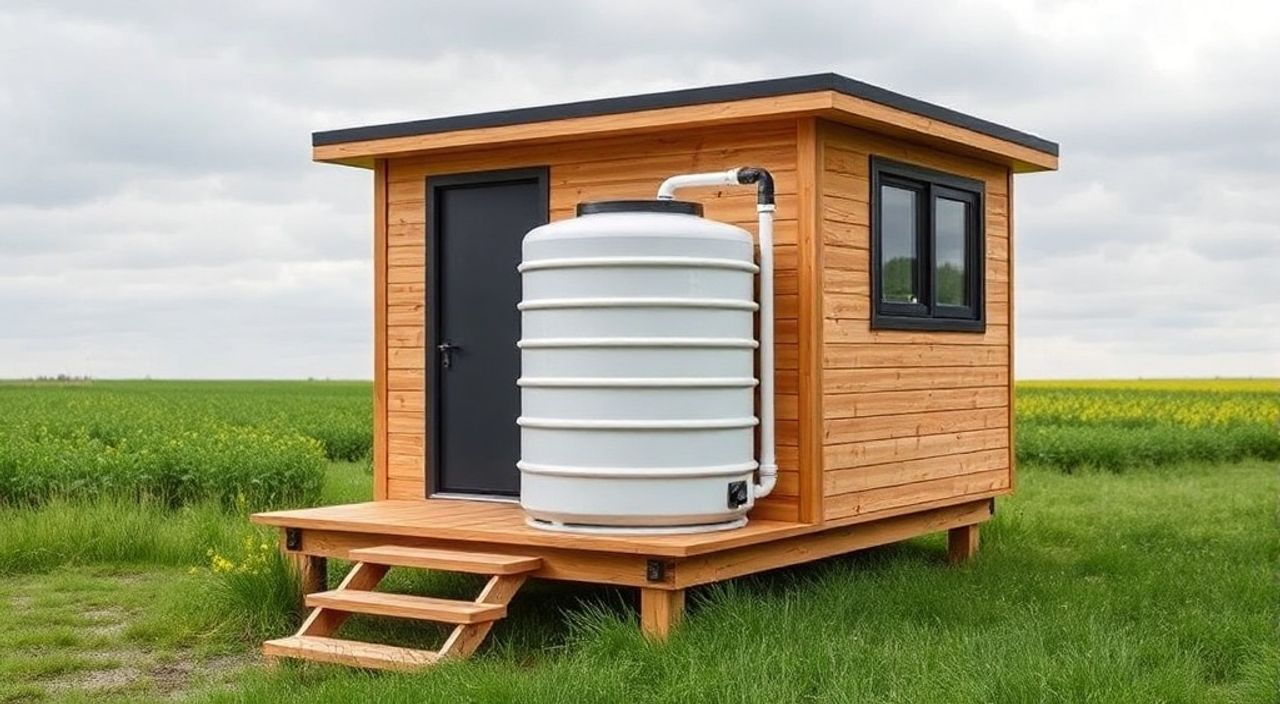 Как установить бак дождевой воды в складной tiny‑house — 15 советов