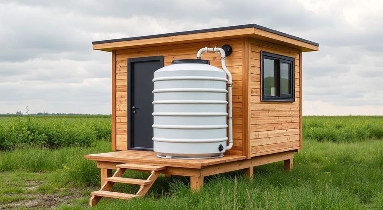 Как установить бак дождевой воды в складной tiny‑house — 5 советов