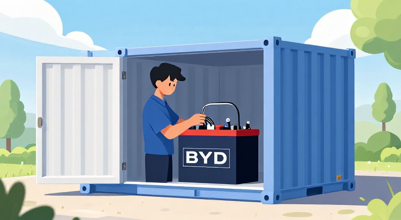 Как установить батарею BYD в дом-контейнер 40ft — 15 советов