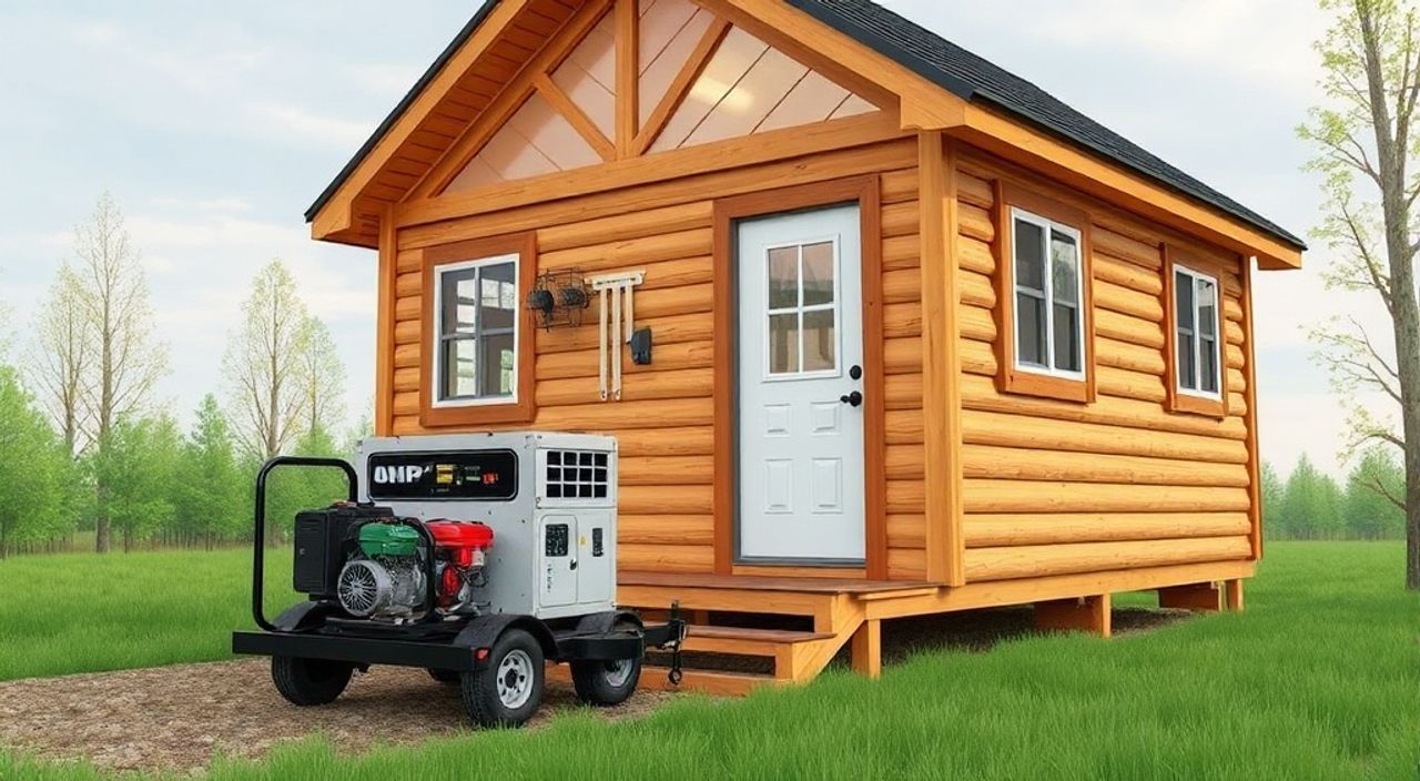 Как установить дизель-генератор в A-frame мини-дом — 10 советов