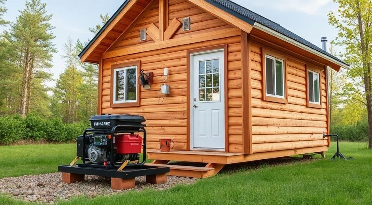 Как установить дизель-генератор в A-frame мини-дом — 5 советов