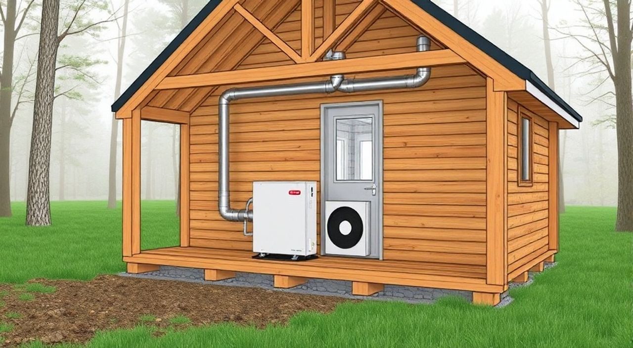 Как установить дымовой тепловой насос в A-frame мини-дом — 10 советов
