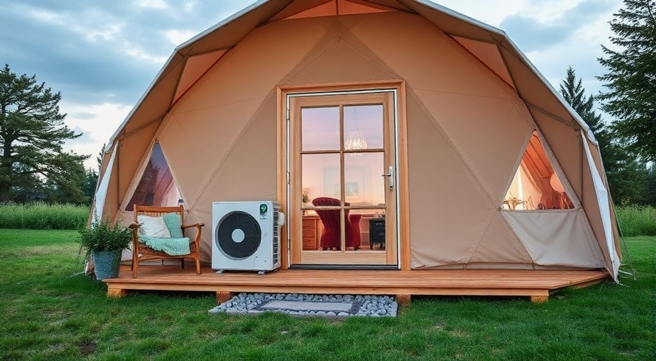 Как установить мини-тепловой насос в Glamping dome — 10 советов