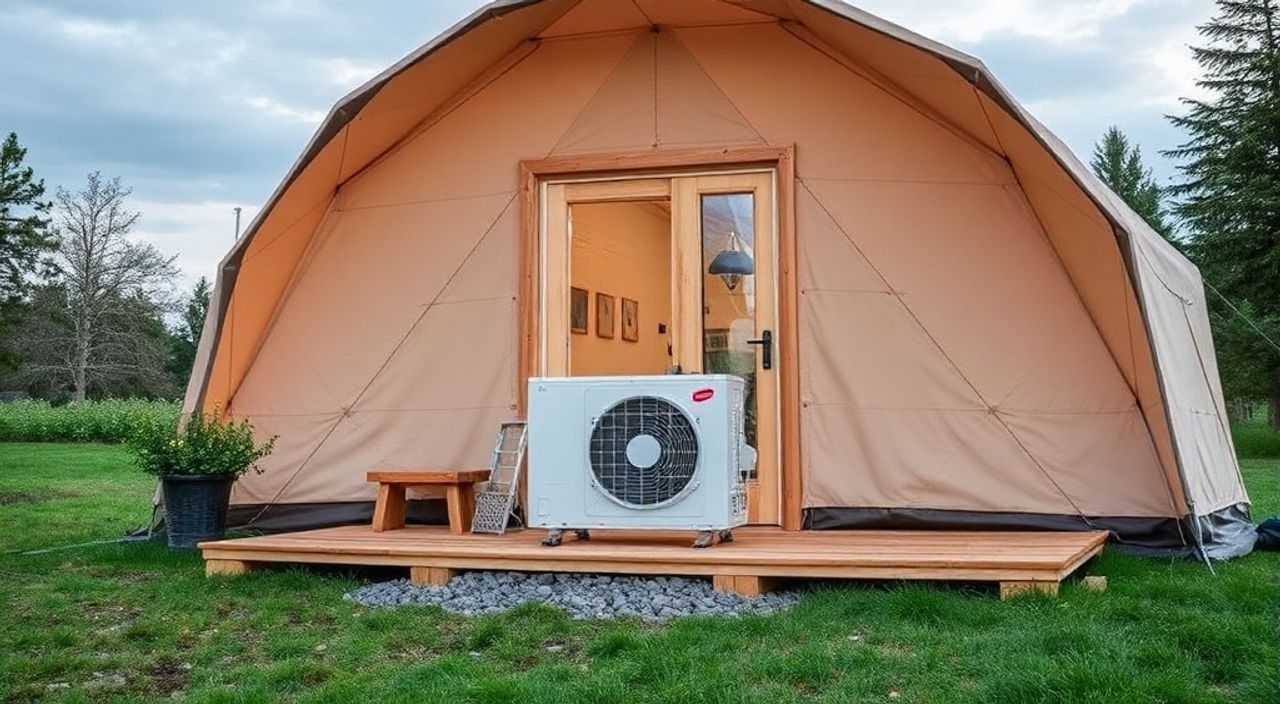 Как установить мини-тепловой насос в Glamping dome — 5 советов