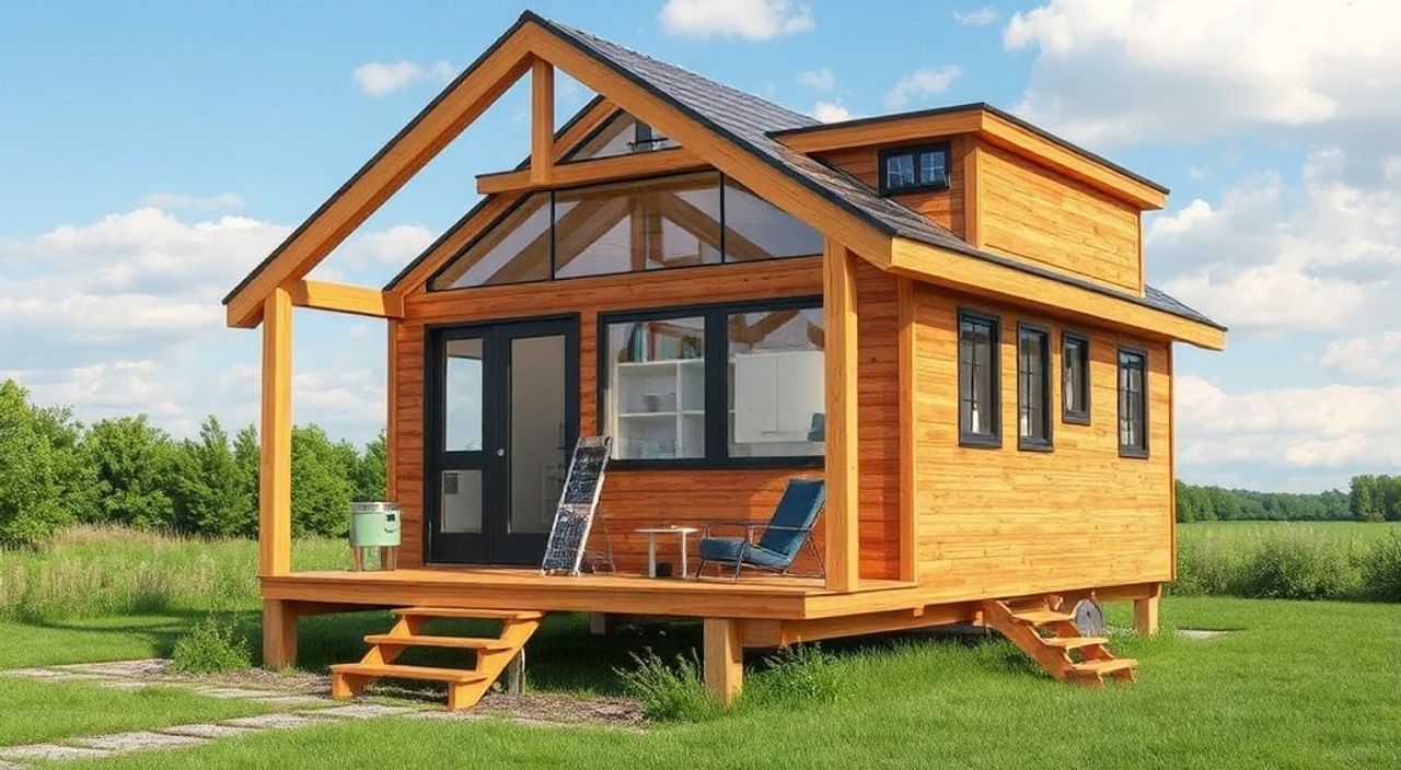 Как установить пассивный солнечный коллектор в A-frame мини-дом — 10 советов