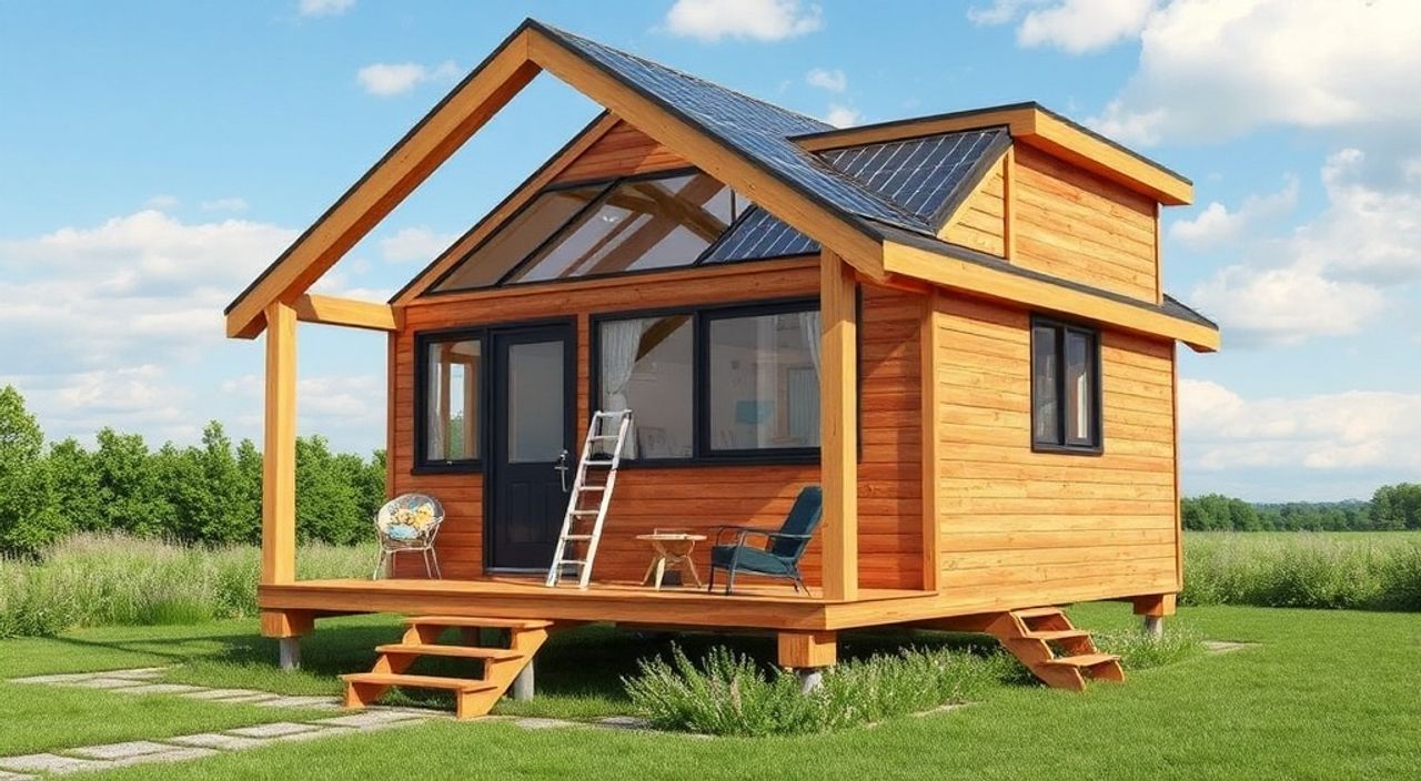 Как установить пассивный солнечный коллектор в A-frame мини-дом — 5 советов