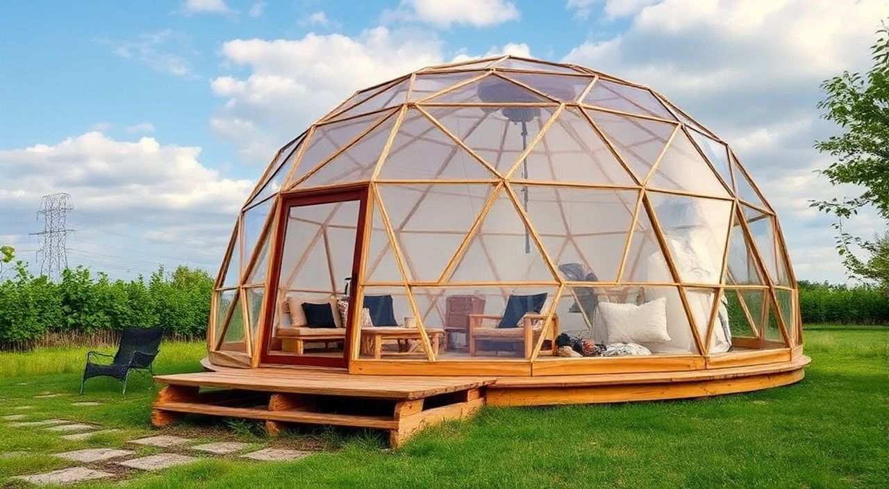 Как установить пассивный солнечный коллектор в Glamping dome — 10 советов
