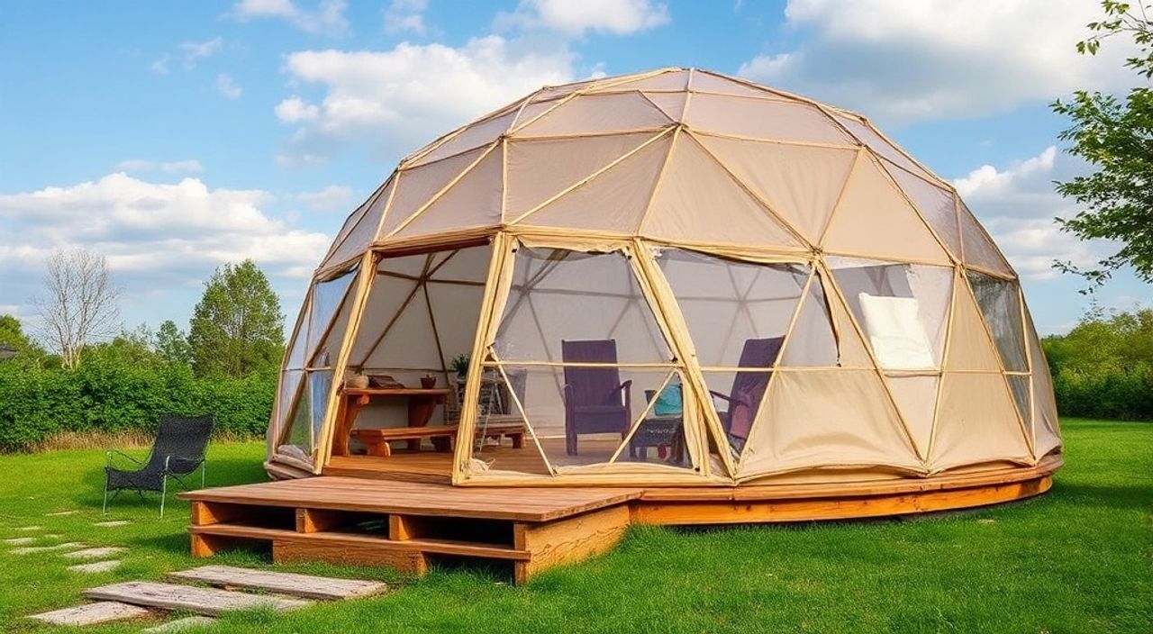 Как установить пассивный солнечный коллектор в Glamping dome — 15 советов