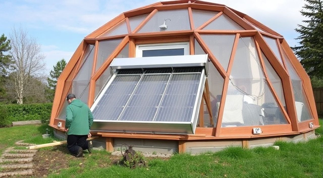 Как установить пассивный солнечный коллектор в купол-дом — 10 советов
