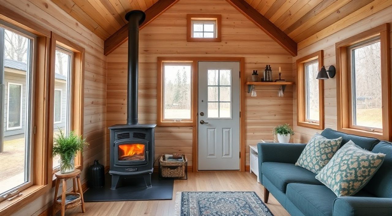 Как установить пеллетную печь в A-frame мини-дом — 10 советов