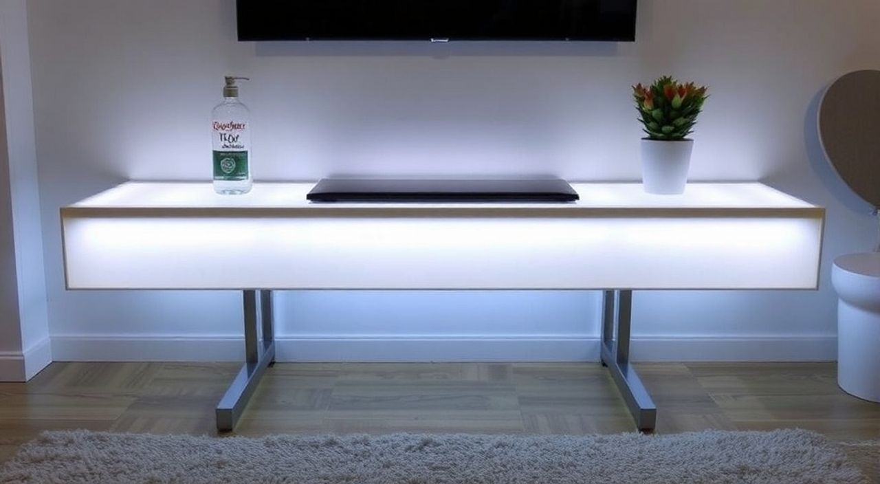 Как установить стола‑консоли с led‑подсветку touch — 10 советов