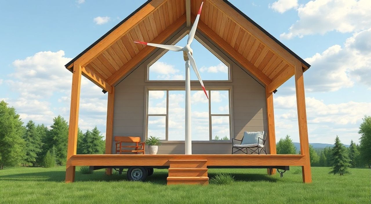 Как установить ветрогенератор в A-frame мини-дом — 15 советов