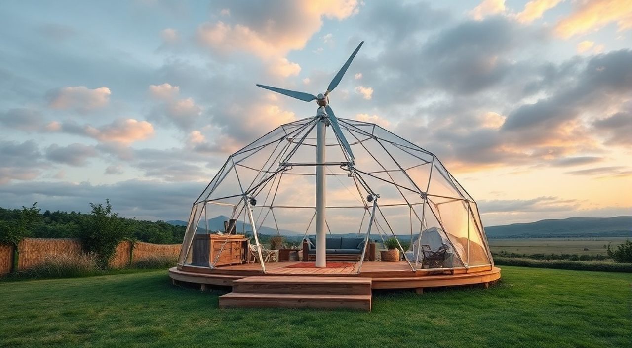 Как установить ветрогенератор в Glamping dome — 10 советов