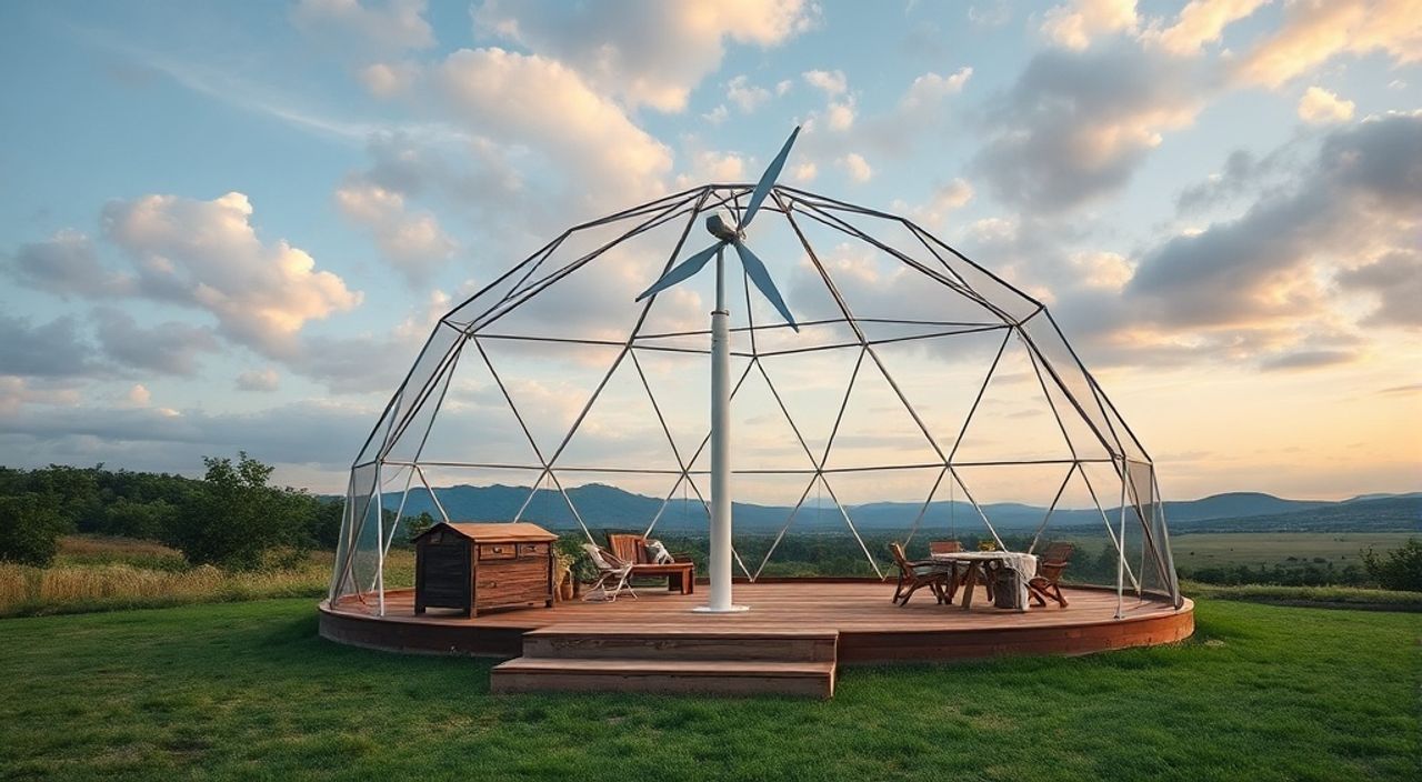 Как установить ветрогенератор в Glamping dome — 5 советов