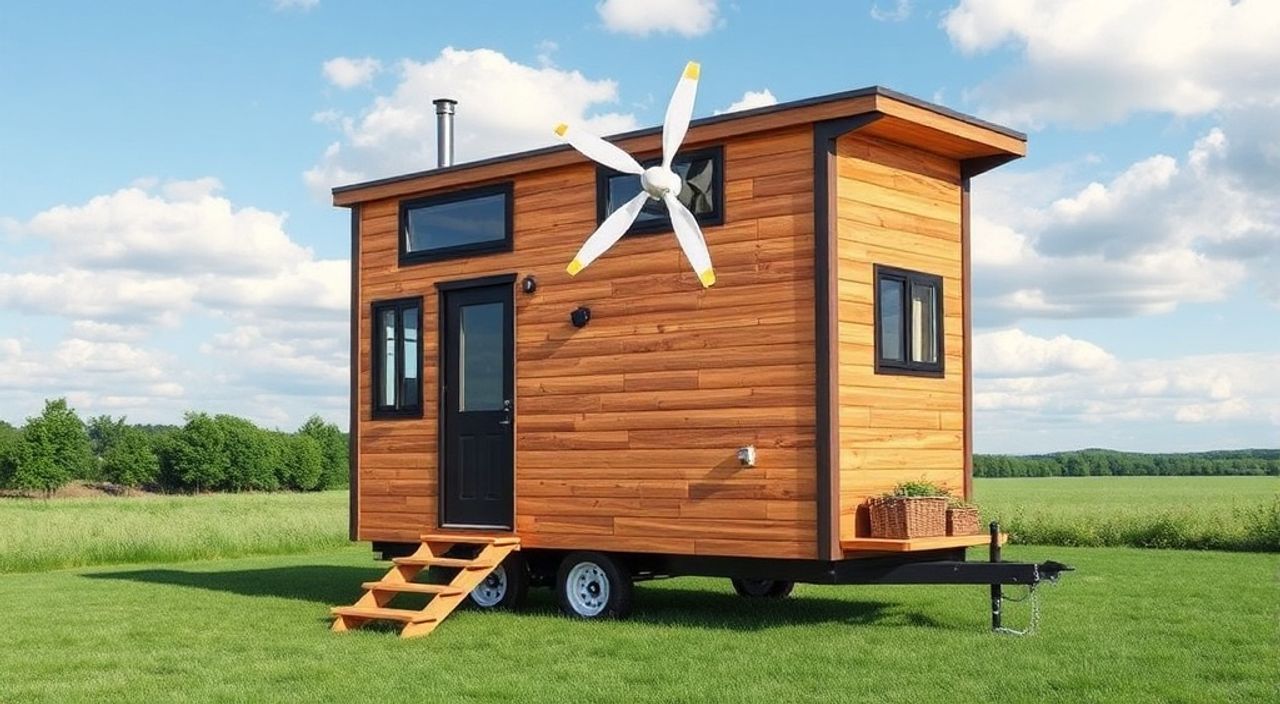 Как установить ветрогенератор в складной tiny‑house — 5 советов