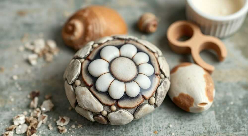 Картина из камней и ракушек своими руками