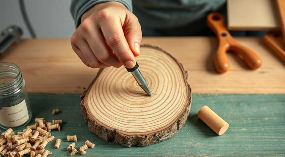 Картина из спилов дерева своими руками