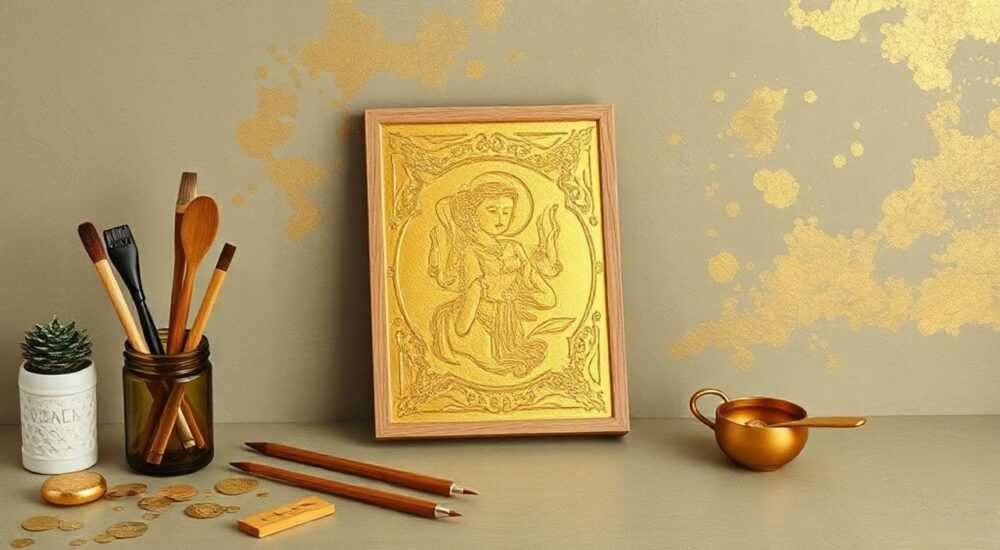 Картины с поталью своими руками