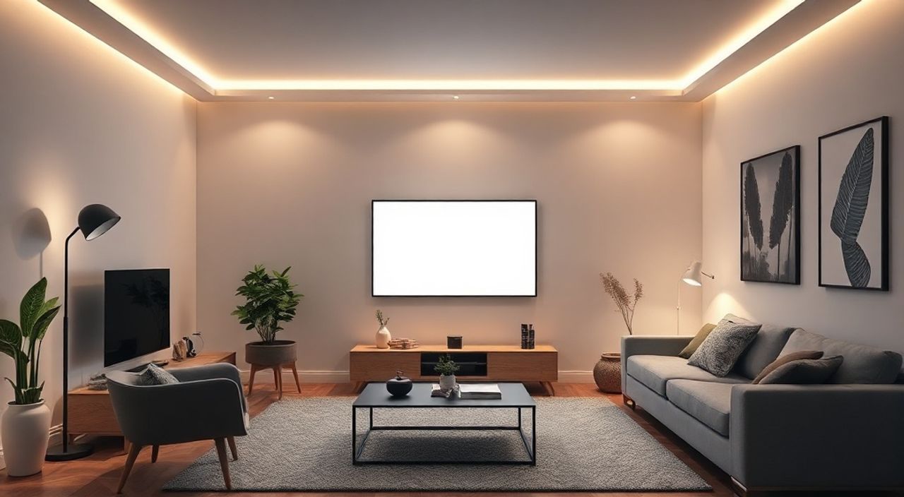 Контрастные направляющие LED: 10 причин выбрать для гостиной
