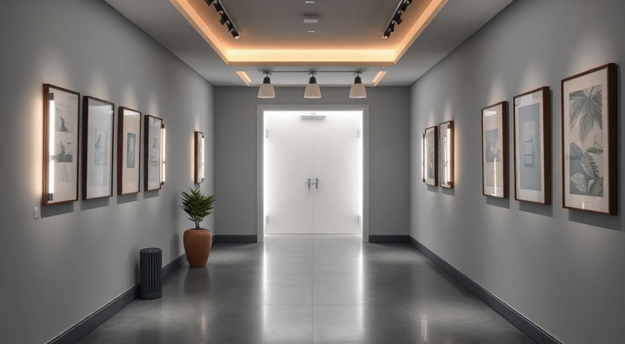 Контрастные направляющие LED: 10 причин выбрать для коридора‑галереи