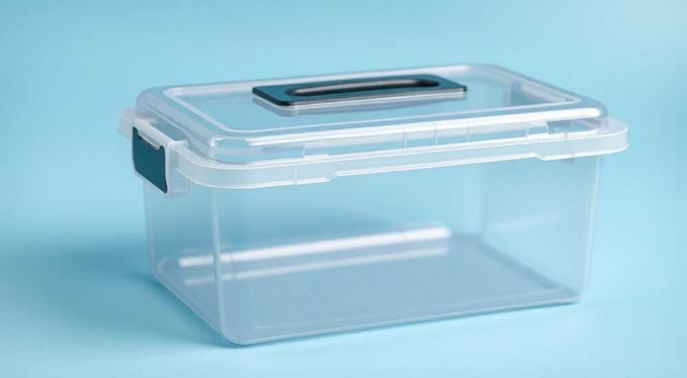 Коробка пластиковая для хранения с крышкой