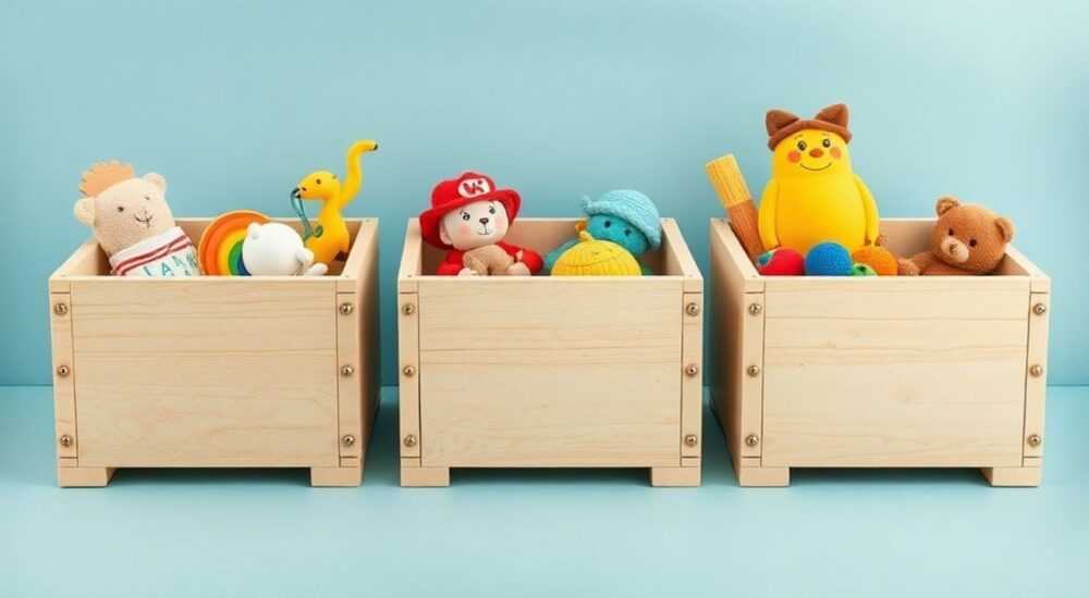 Коробки для хранения игрушек своими руками