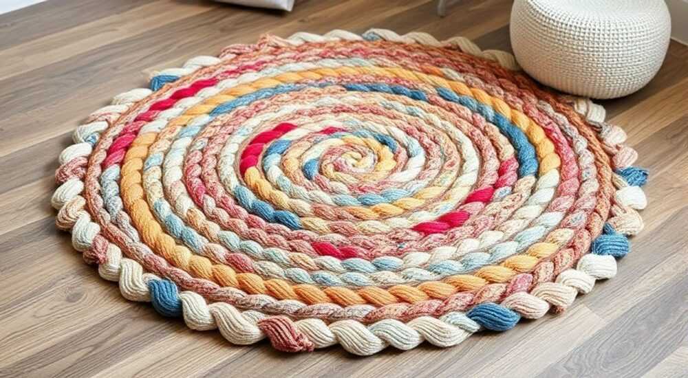 Коврик из косичек своими руками из старых вещей