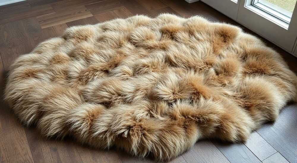 Коврик из старой шубы своими руками