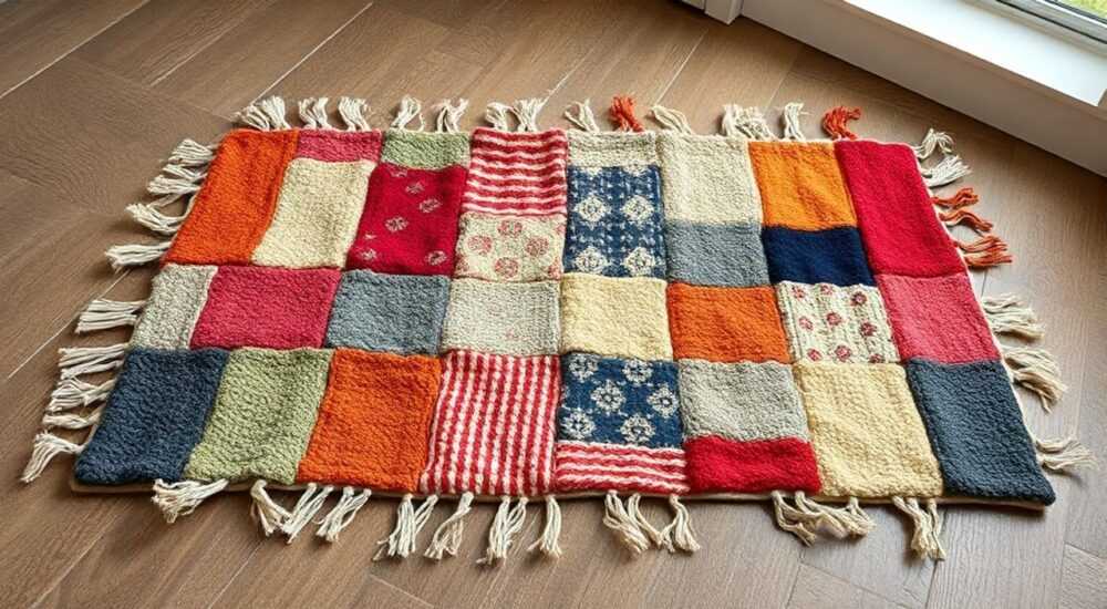 Коврики из лоскутков своими руками старых вещей