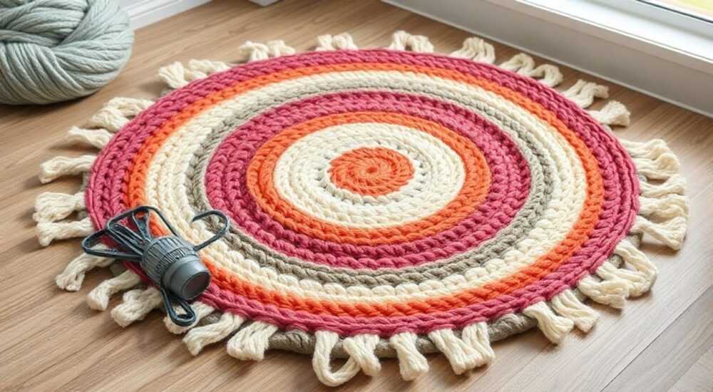 Ковры из пряжи своими руками