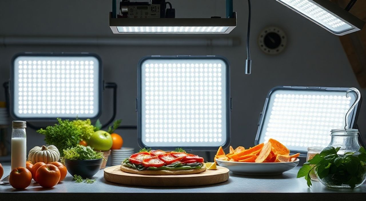 Led‑панелей улучшит освещения в фуд‑фото