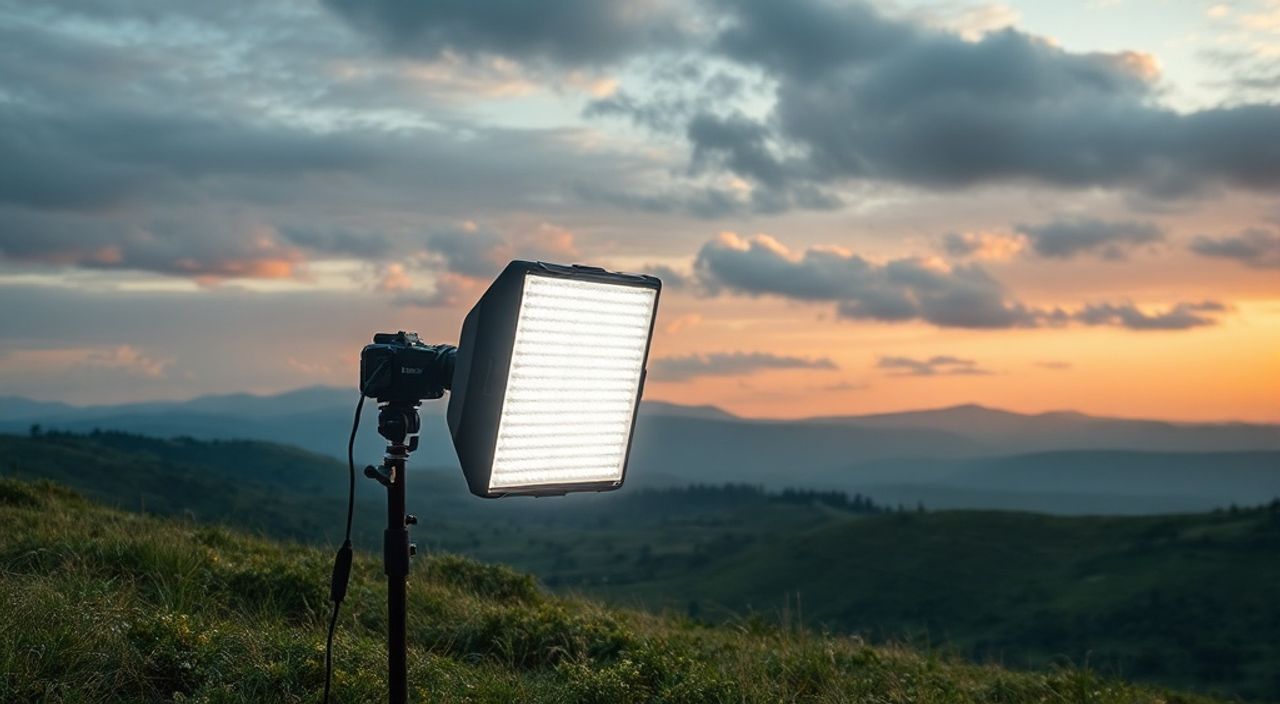 Led‑панелей улучшит освещения в пейзажа