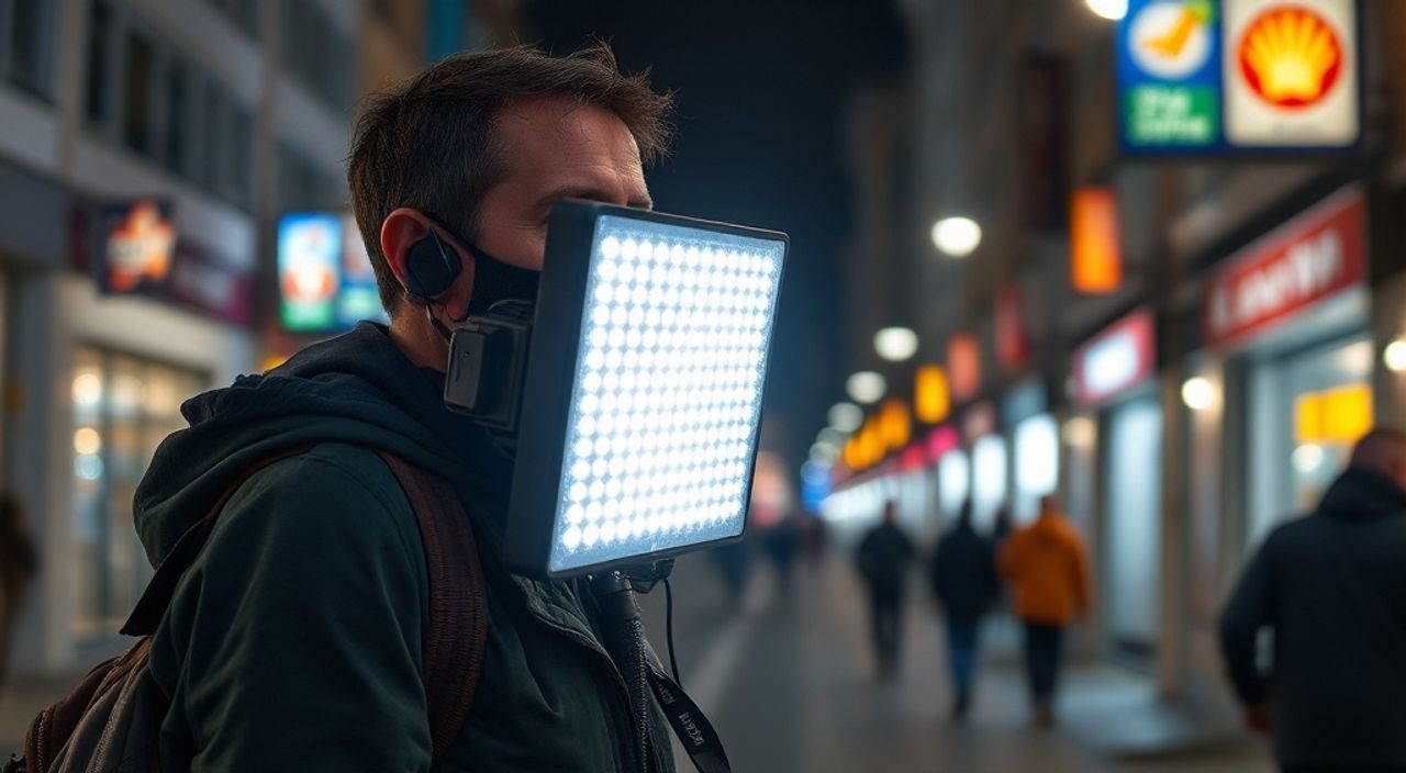 Led‑панелей улучшит освещения в уличной фотографии
