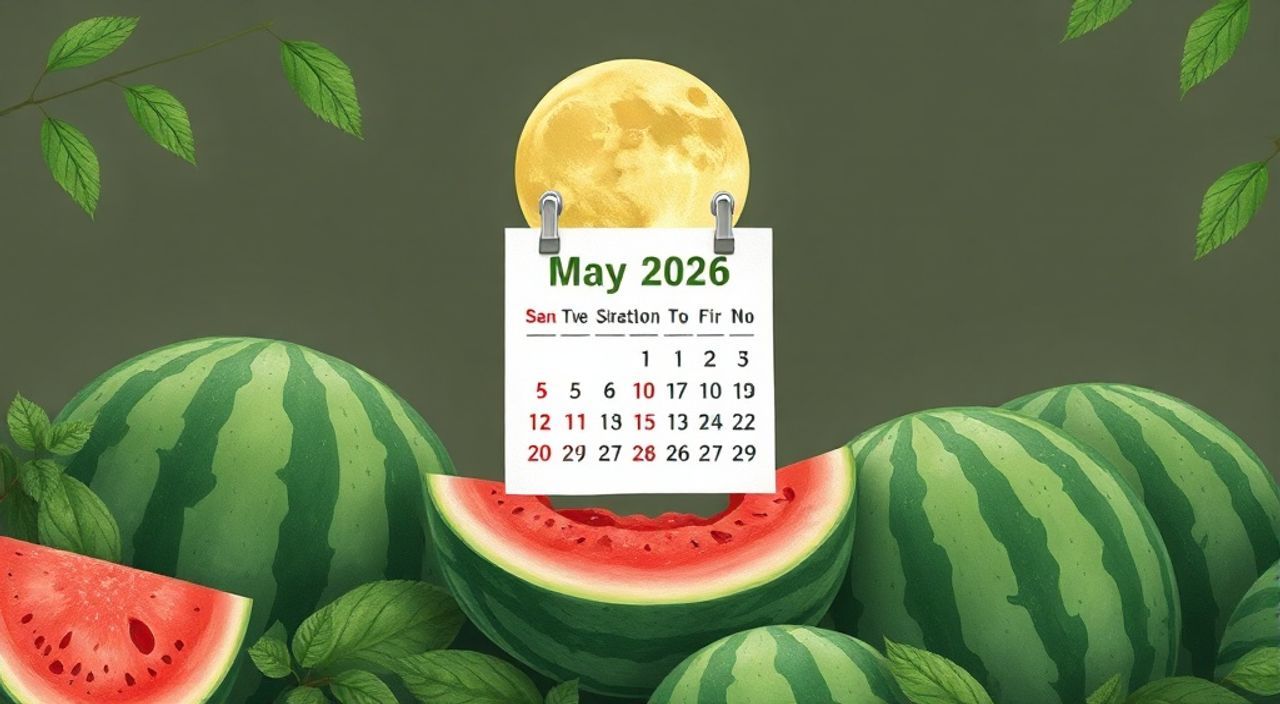 Лунный календарь формировке арбузов на Май 2026